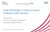 Using technology to improve access to mental health services, pop up uni, 4pm, 2 september 2015