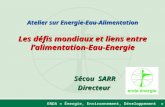 Senegal | Aug-16 | Les défis mondiaux et liens entre l’alimentation-Eau-Energie