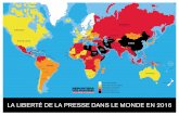 Carte classement mondial de la liberté de la presse 2016
