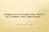 Progressive discipline for Supervisors