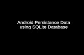 Persitance Data with sqlite