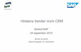 CRM trender 2015 med Stretch och SAP