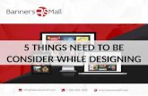 5 things to be considered while designing Banners