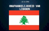 Onafhankelijkheid van Libanon