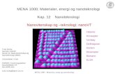 Kap. 12 Nanoteknologi
