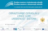 Predstavitev izobraževanja odraslih v Črni gori, mag. Ćazim Fetahović, Konferenca Gradimo mostove 2015