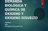 DEMANDA BIOLÓGICA Y QUÍMICA DE OXÍGENO Y OXÍGENO DISUELTO