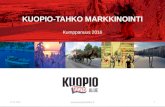 Kuopio-Tahko Markkinointi esittely 2016