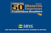 RANKING 50 MAIORES EMPRESAS DO E-COMMERCE BRASILEIRO/2016.