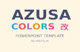 とりあえずいい感じになるPower Pointテンプレート「Azusa Colors 改」を作った