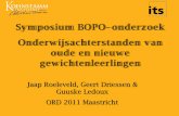 Jaap Roeleveld, Geert Driessen & Guuske Ledoux (2011) Onderwijsachterstanden van oude en nieuwe gewichtenleerlingen
