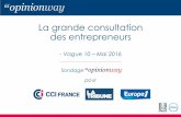 Grande Consultation des entrepreneurs - mai 2016 - vague 10