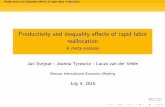 Productivity and inequality effects of rapid labor market reallocation