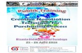 Modul Creative Negotiation for Purchasing Process