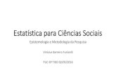 Estatística para Ciências Sociais
