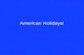 American holidays presentation