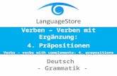 LanguageStore - Verben m. erg. Präpositionen
