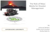 The Role of Mass Media for Disaster Management