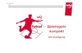 Futsal-Spielregeln kompakt für Vereine 2014