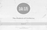 New English translation of Book 5 of the Analects of Confucius