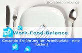Work food-balance - short description