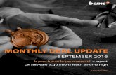 BCMS Monthly Deal Update UK - September 2016