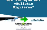 Wie Sie myBB auf vBulletin Umziehen Mit CMS2CMS