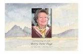 Celebrating a Life: Betty June Page