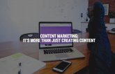Content marketing: It's More Than Just Creating Content