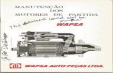 Manutenção dos Motores de Partida WAPSA, Fusca e derivados.