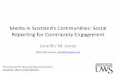 Media in Scotland's Communities: Social Reporting for Community Engagement