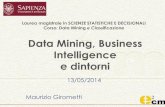 Data mining, business intelligence e dintorni