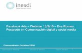 Facebook Ads - Webinar para Inesdi Digital Business School - Septiembre 2016