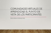 Comunidades virtuales de aprendizaje