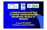 Les plantes transgéniques en agriculture