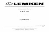Lemken EurOpal 8 parts catalog