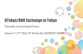 UTokyo/ANU Exchange in Tokyo