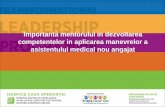 Asistentul medical mentor – rol și responsabilități de lider