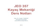 JEO357 Kayaç Mekaniği