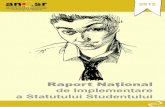 2012 – Raportul privind Implementarea Statutului Studentului
