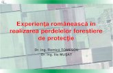 Experienţa românească în realizarea perdelelor forestiere de protecţie
