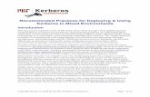 Recommended Practices For Deploying & Using Kerberos In Mixed