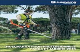 HUSQVARNA POUR PROFESSIONNELS PARCS ET JARDINS 2016