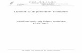 Diplomski studij politehnike i informatike Izvedbeni programi ljetnog ...