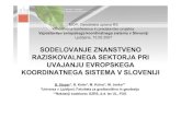 Vzpostavitev evropskega koordinatnega sistema v Sloveniji