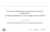 Evaluarea dinamicii concurentei in sectorul asigurarilor Leasingul ...
