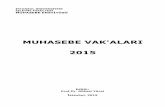 Muhasebe Vak'aları 2015