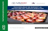 Ghidul procedurilor de export al produselor agroalimentare