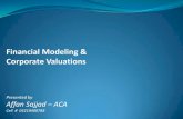Financial Modeling & Corporate Valuations
