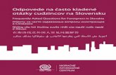 Odpovede na často kladené otázky cudzincov na Slovensku